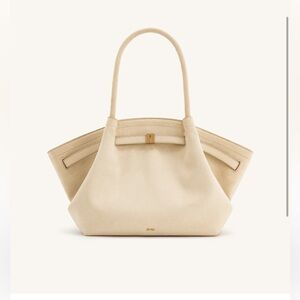JW PEI Hana Medium Faux Suede Tote - Cream